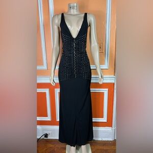 RABANNE 
Embellished Sleeveless Gown
